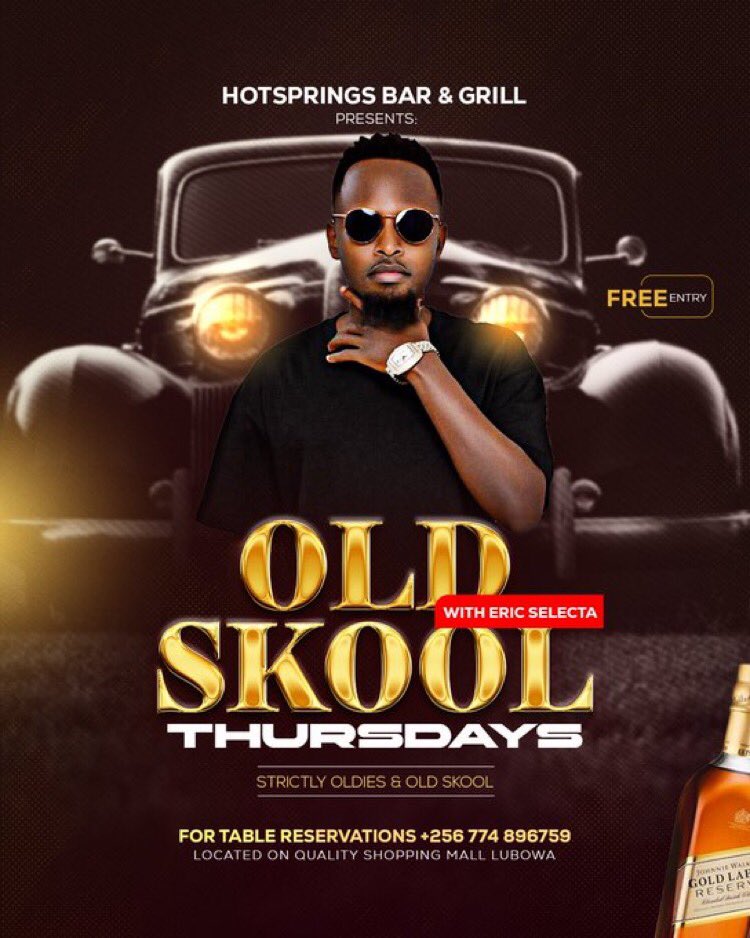 HSLUBOWA's tweet image. Old school lovers it’s your night tonight at @HSLUBOWA.
Come through and enjoy the old music taste,food and drinks
Free Entry
Pass by tonight