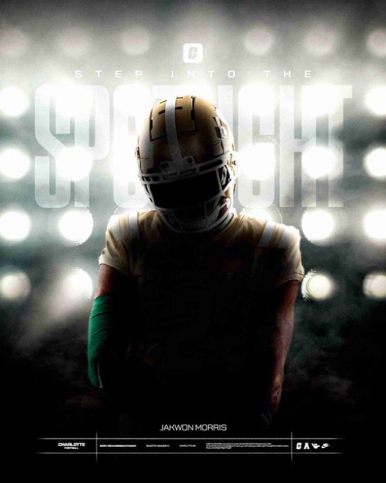 JakwonMorris1's tweet image. Love from @CharlotteFTBL  💚