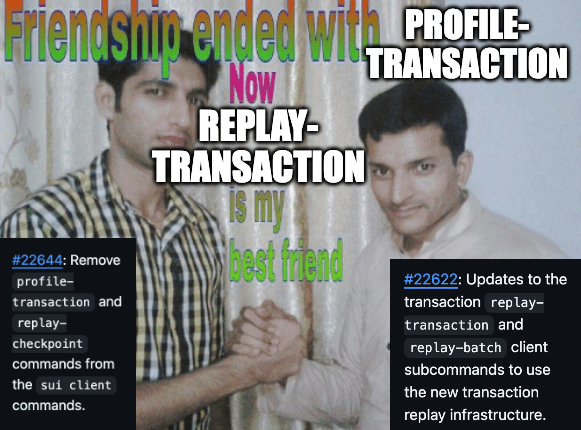 juzybits's tweet image. PSA for Sui devs

sui client profile-transaction is out
sui client replay-transaction is in

(as of v1.52.2)