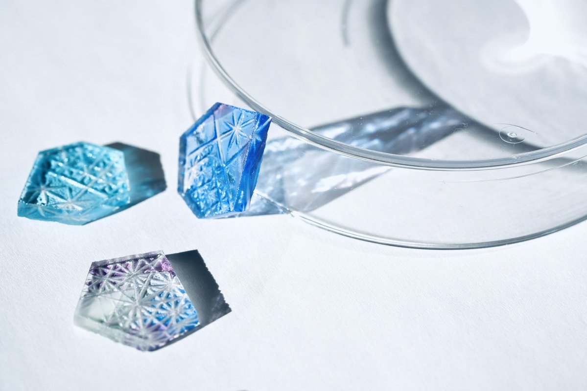 milleglass's tweet image. ここら辺も近々再販したいな💫

アンティークガラス×切子