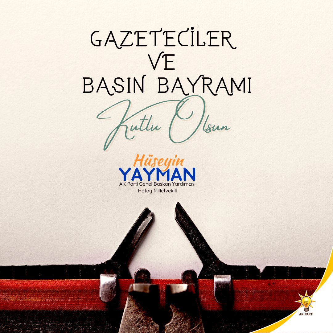 Doğruya ulaşmak için gece gündüz demeden koşan, kalemini halkın sesi kılmak için mücadele veren tüm gazetecilerin 24 Temmuz Gazeteciler ve Basın Bayramı’nı yürekten kutluyorum.

Her türlü zorluğa rağmen kamuoyunu bilgilendirmek için fedakârca çalışan, hakikatin izini süren tüm