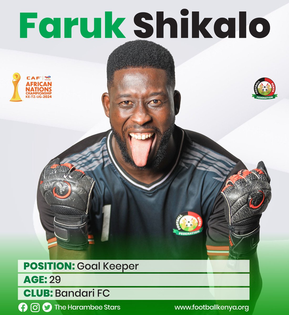 Harambee__Stars's tweet image. Get to know our shotstoppers π§€πͺ
Big presence. Big saves. Bigger responsibility.
Meet the men between the posts for #HarambeeStars π°πͺ
#TotalEnergiesCHAN2024