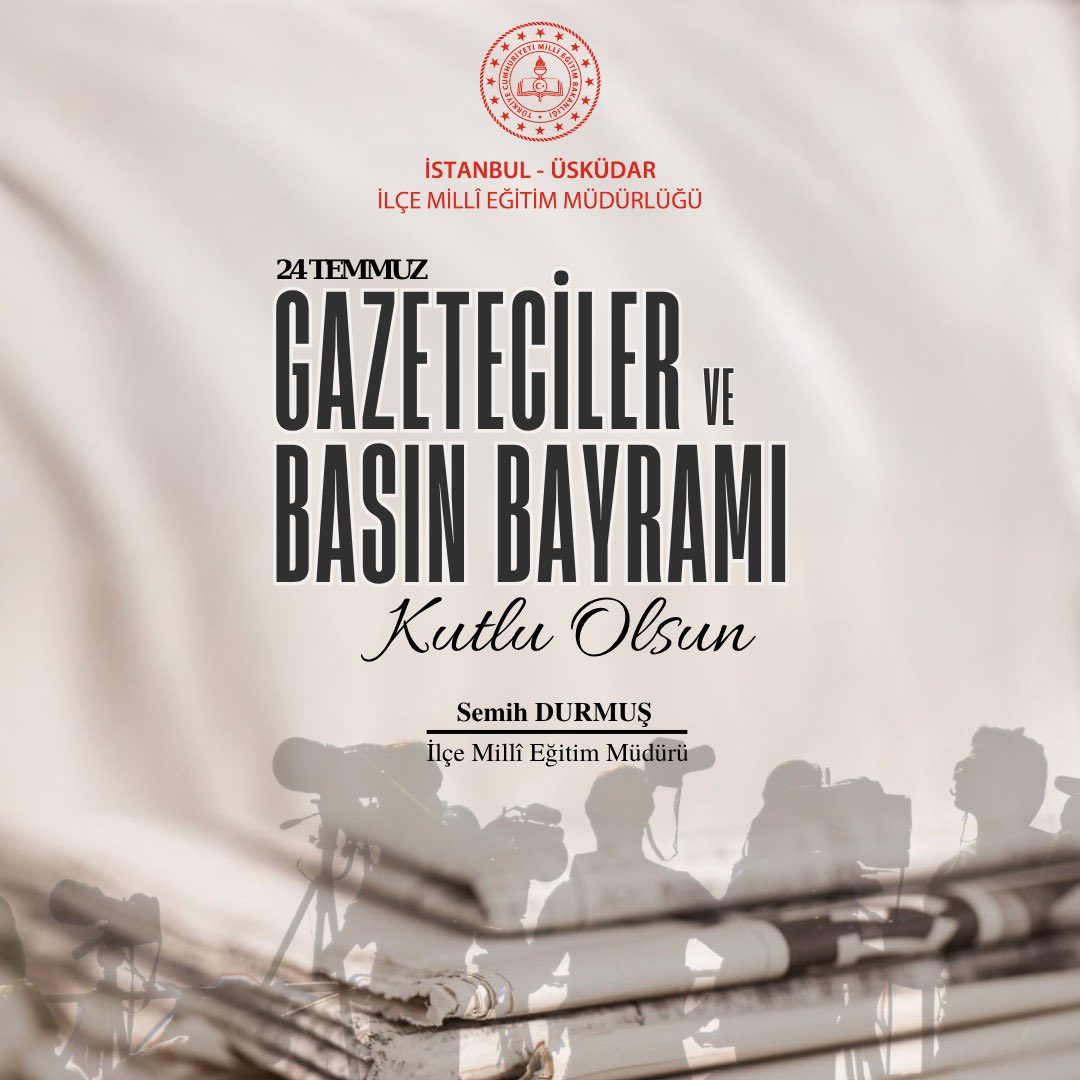 #GazetecilerveBasınBayramı 

<a href="/semih_uskmem/">Semih Durmuş 🇹🇷</a>