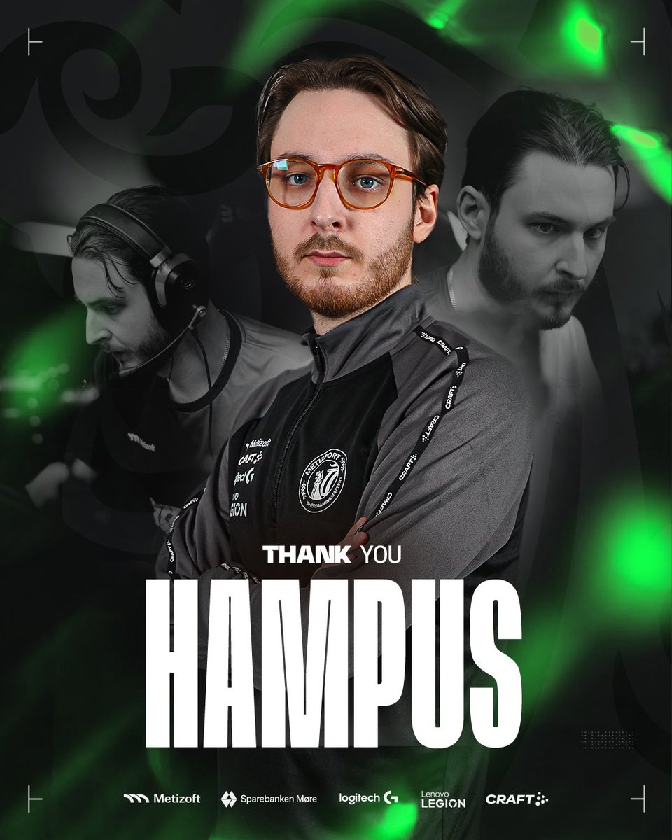 Metizport (@metizport) on Twitter photo Today we officially say goodbye to <a href="/hampuscsgo/">Hampus Poser</a>, as he has been sold to another organisation.
Under hampus's lead, the Counter-Strike team reached new heights and distributed the banner of Metizport further into the world of esports.
Thankful for our time together. Good luck!💚 Today we officially say goodbye to <a href="/hampuscsgo/">Hampus Poser</a>, as he has been sold to another organisation.
Under hampus's lead, the Counter-Strike team reached new heights and distributed the banner of Metizport further into the world of esports.
Thankful for our time together. Good luck!💚