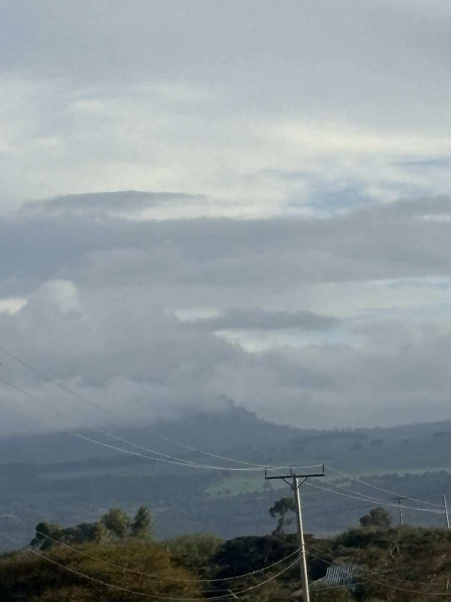 This morning Mt Kenya. A view from Isiolo the so-called Mountain without a tag or byline!