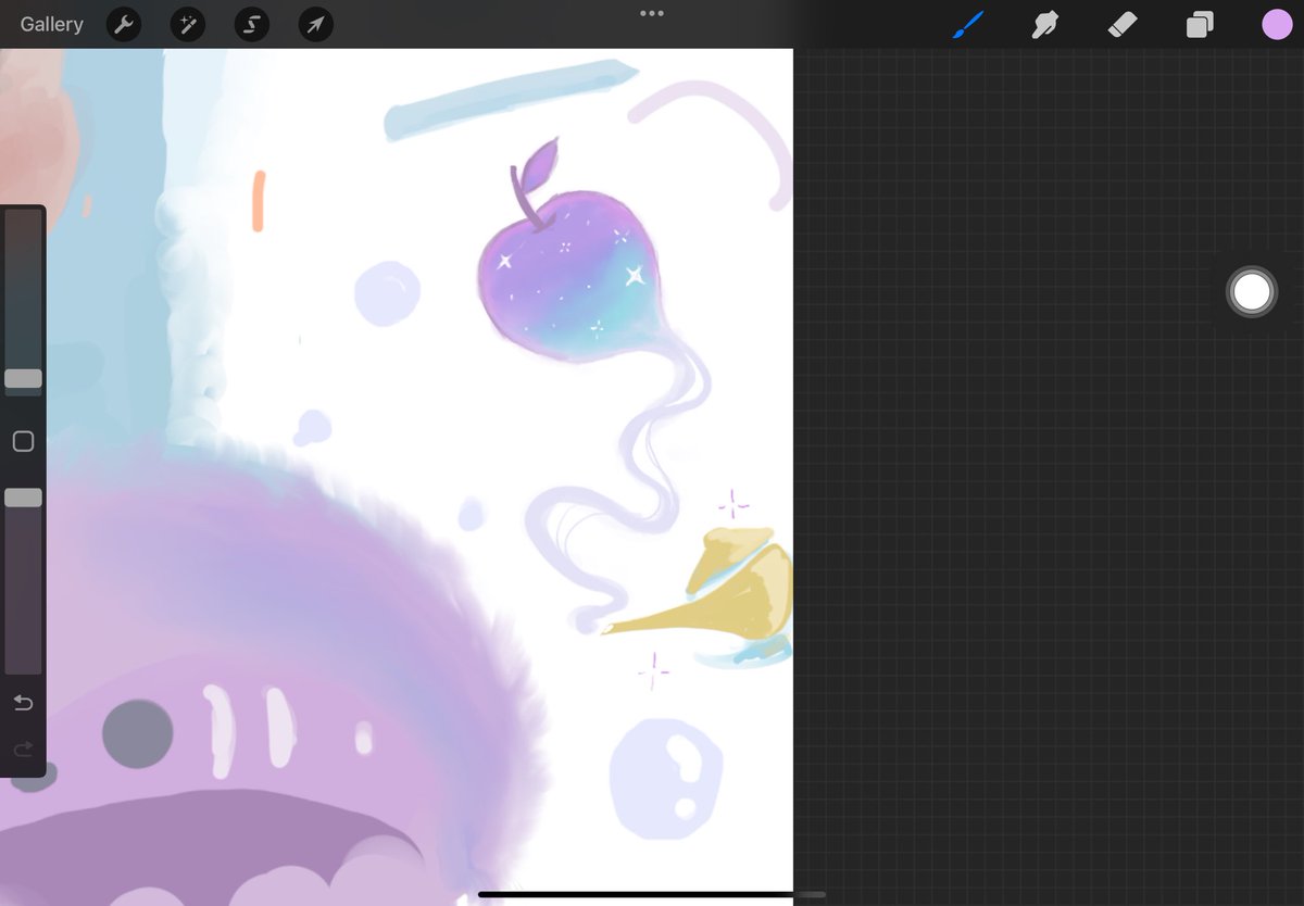 HapiiArts's tweet image. apple genie...