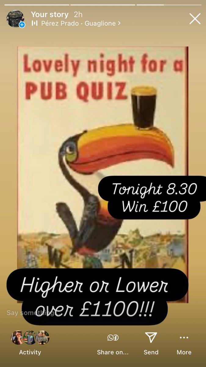 RambleTooting's tweet image. Join us this evening from 8.30 for our Pub Quiz, £3 entry, up to 5 members to a team and £100 cash for the winning team. Higher or Lower should be over £1100!!!