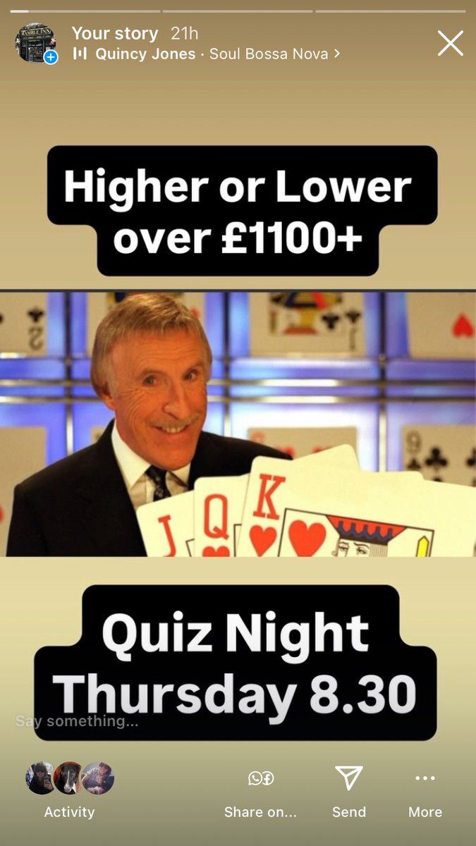 RambleTooting's tweet image. Join us this evening from 8.30 for our Pub Quiz, £3 entry, up to 5 members to a team and £100 cash for the winning team. Higher or Lower should be over £1100!!!
