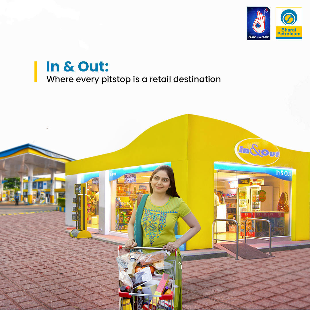 BPCLRetail1's tweet photo. Our In & Out stores are thoughtfully designed to make your journey smoother—offering groceries, household items, and last-minute buys all conveniently available right where you refuel.
Experience convenience and quality in one stop.
#PureForSure #InAndOutStore #BPCL #BPCLretail https://t.co/LU9kgsOIoS