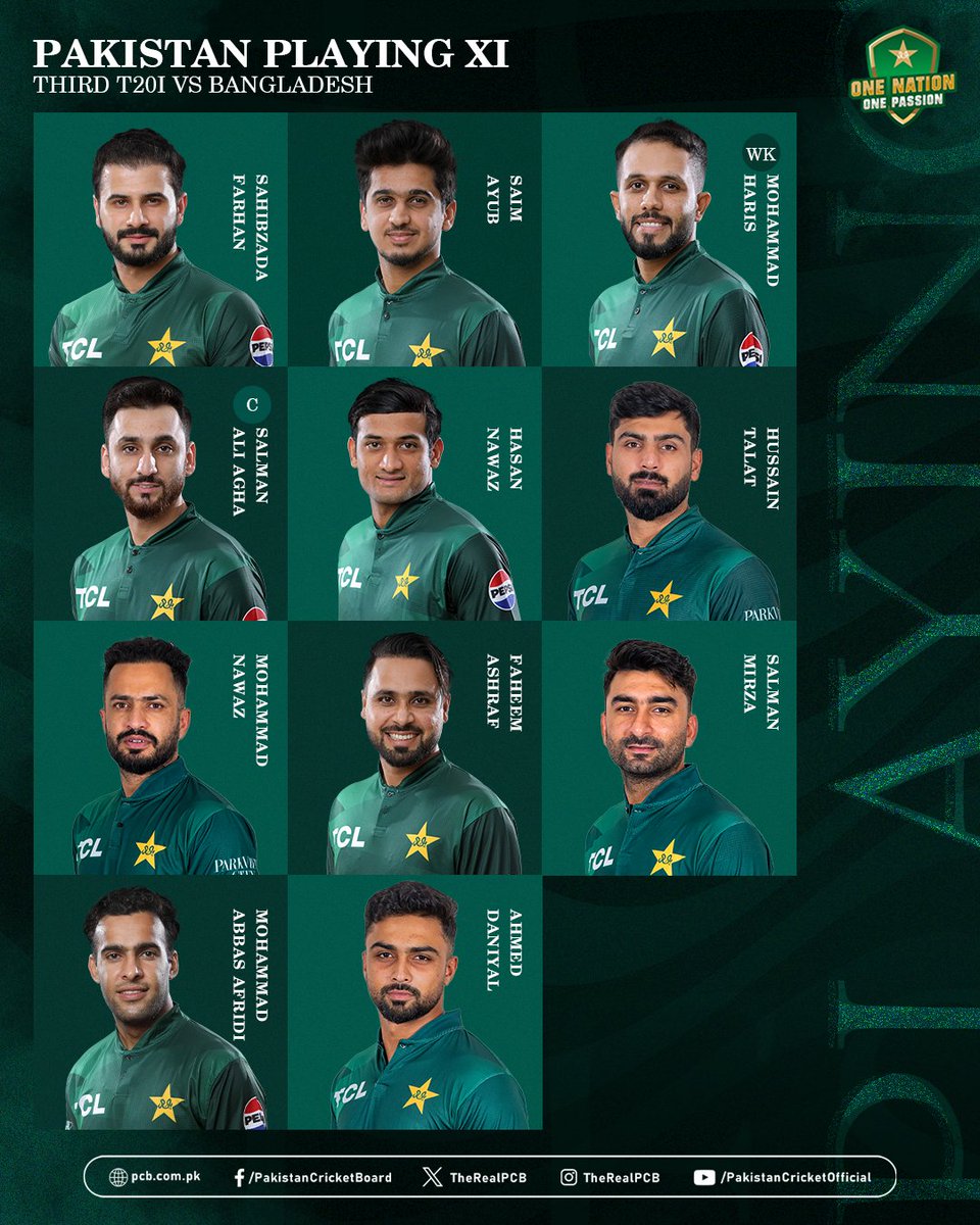 iamMumtazShigri's tweet image. 2️⃣ changes to Pakistan's playing XI for the match today 🇵🇰
Boys are ready for another loss
Are you ready??
#BANvPAK | #BackTheBoysInGreen