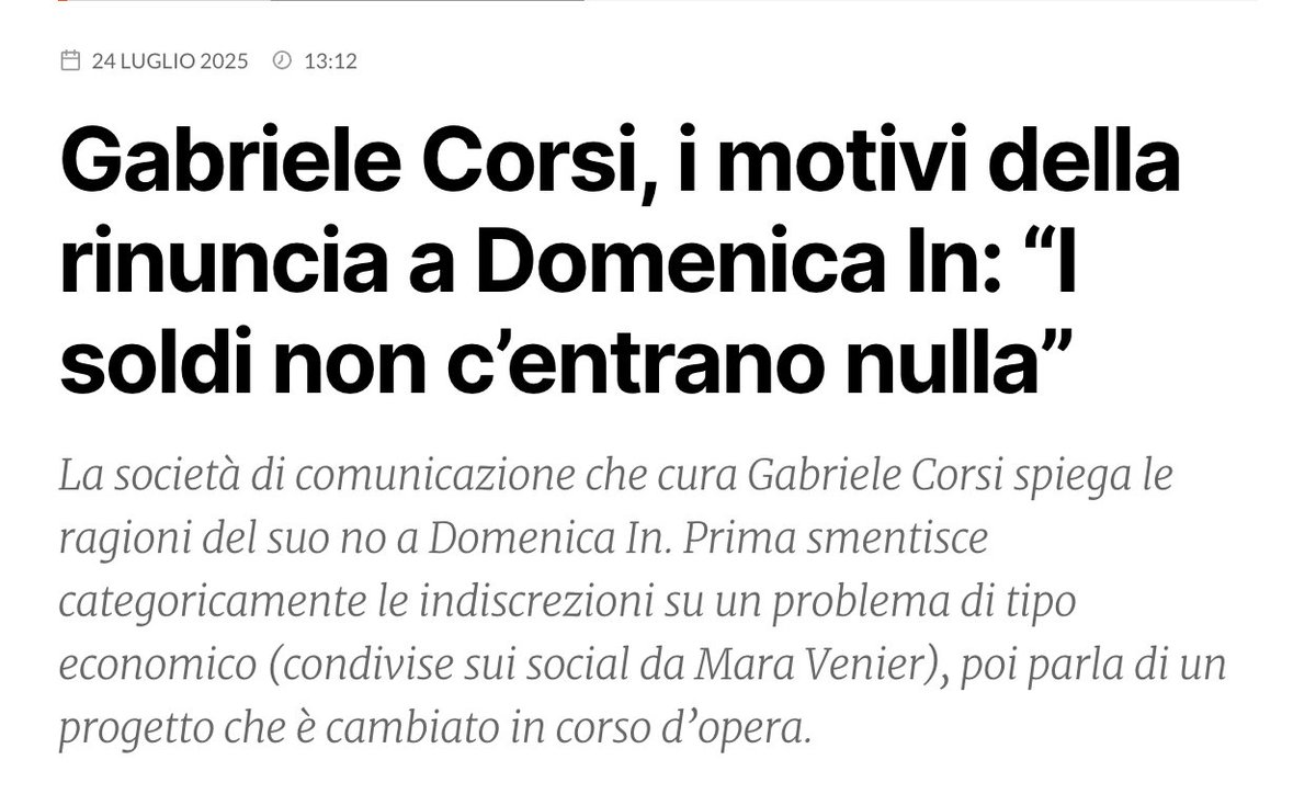 AndreaParre87's tweet image. Di come questo progetto sia cambiato in corso d'opera, di quando sia cambiato e del perché. Ecco il dilemma. Ma potrebbero giungere aggiornamenti dal fronte.
@fanpage
#domenicain #corsi #venier