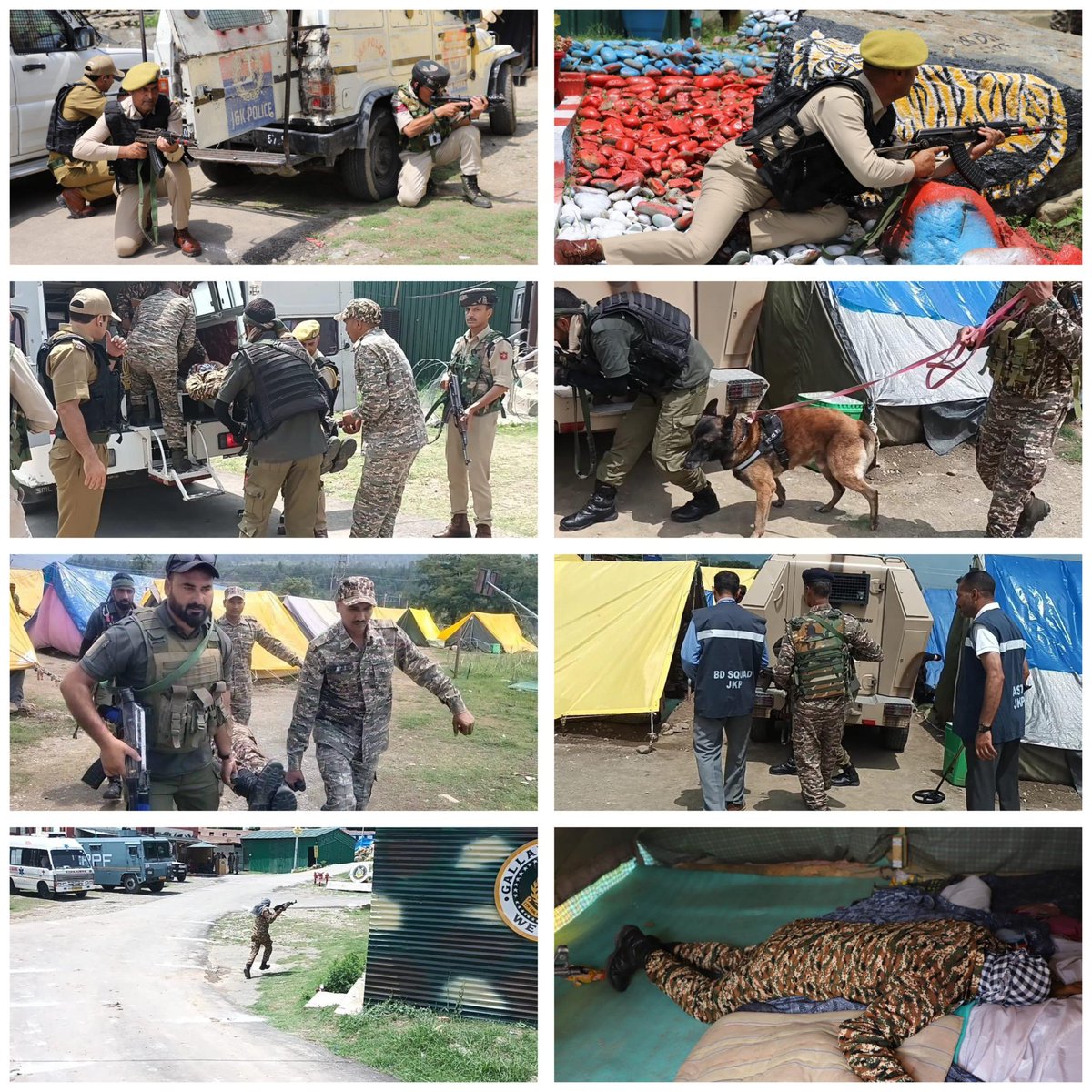 Ganderbal Police (@gbl_police) on Twitter photo To ensure the highest standards of safety and security for pilgrims of the #ShriAmarnathJiYatra, #GanderbalPolice, in coordination with the CRPF, conducted a comprehensive #MockDrill today at the #TransitCampManigam.
<a href="/JmuKmrPolice/">J&K Police</a>
<a href="/KashmirPolice/">Kashmir Zone Police</a> To ensure the highest standards of safety and security for pilgrims of the #ShriAmarnathJiYatra, #GanderbalPolice, in coordination with the CRPF, conducted a comprehensive #MockDrill today at the #TransitCampManigam.
<a href="/JmuKmrPolice/">J&K Police</a>
<a href="/KashmirPolice/">Kashmir Zone Police</a>