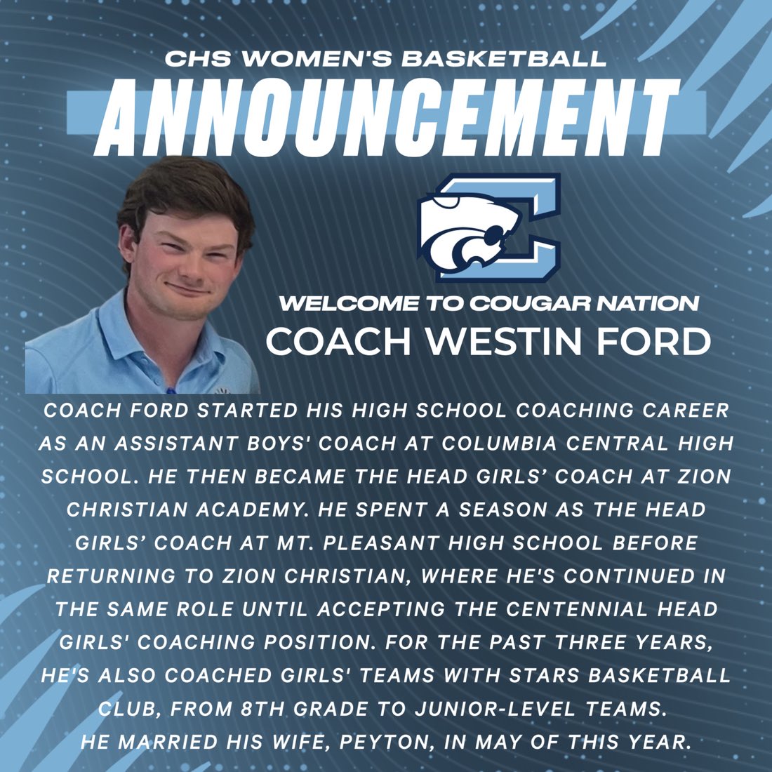 CentennialHighSchool (@wcschs) on Twitter photo Welcome to The Beacon, Coach Ford!🔵 Welcome to The Beacon, Coach Ford!🔵