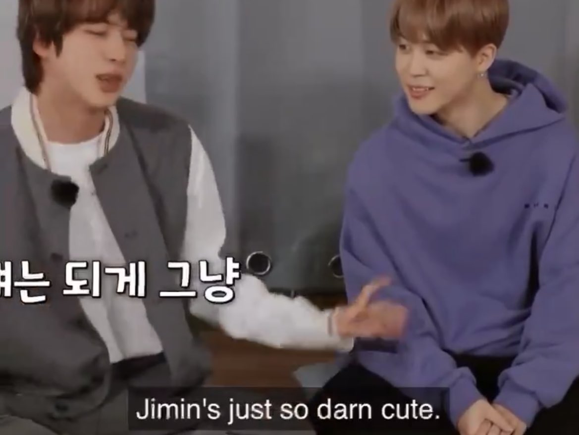 I’m not sure yet but I think seokjin finds jimin cute