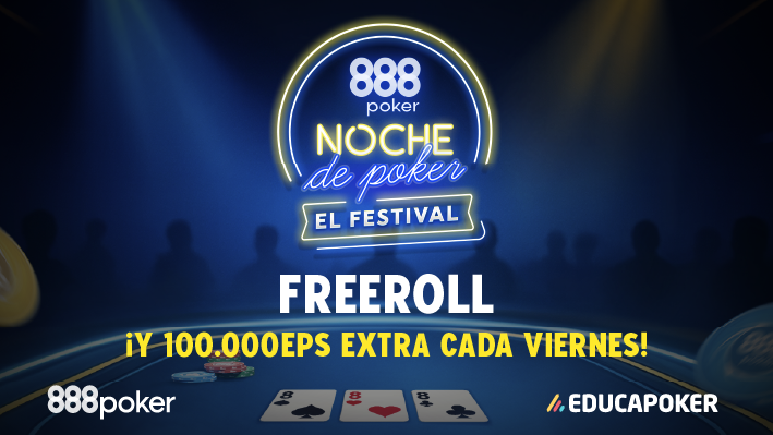 EducaPoker (@educapoker) on Twitter photo ¡Cuarto freeroll de julio'25 en <a href="/888pokerSpain/">888poker España</a> con tickets para Noche de Poker El Festival!
🕙22:00h
🎟️Entrada gratis
🎁30 tickets de 3,3 € y 100k EducaPuntos
La contraseña para el freeroll de hoy la encontraréis en esta noticia🔍
📰educapoker.com/noticias/cuart… ¡Cuarto freeroll de julio'25 en <a href="/888pokerSpain/">888poker España</a> con tickets para Noche de Poker El Festival!
🕙22:00h
🎟️Entrada gratis
🎁30 tickets de 3,3 € y 100k EducaPuntos
La contraseña para el freeroll de hoy la encontraréis en esta noticia🔍
📰educapoker.com/noticias/cuart…