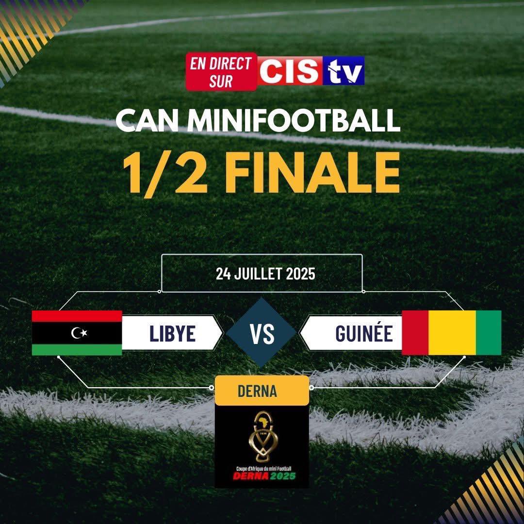 Courage, détermination et victoire à notre Syli National qui affronte ce soir la Libye en demi-finale de la CAN de mini-football ! Toute la nation vous soutient. Allez le Syli !
#EnsemblePourLaGuinée🇬🇳
#Football