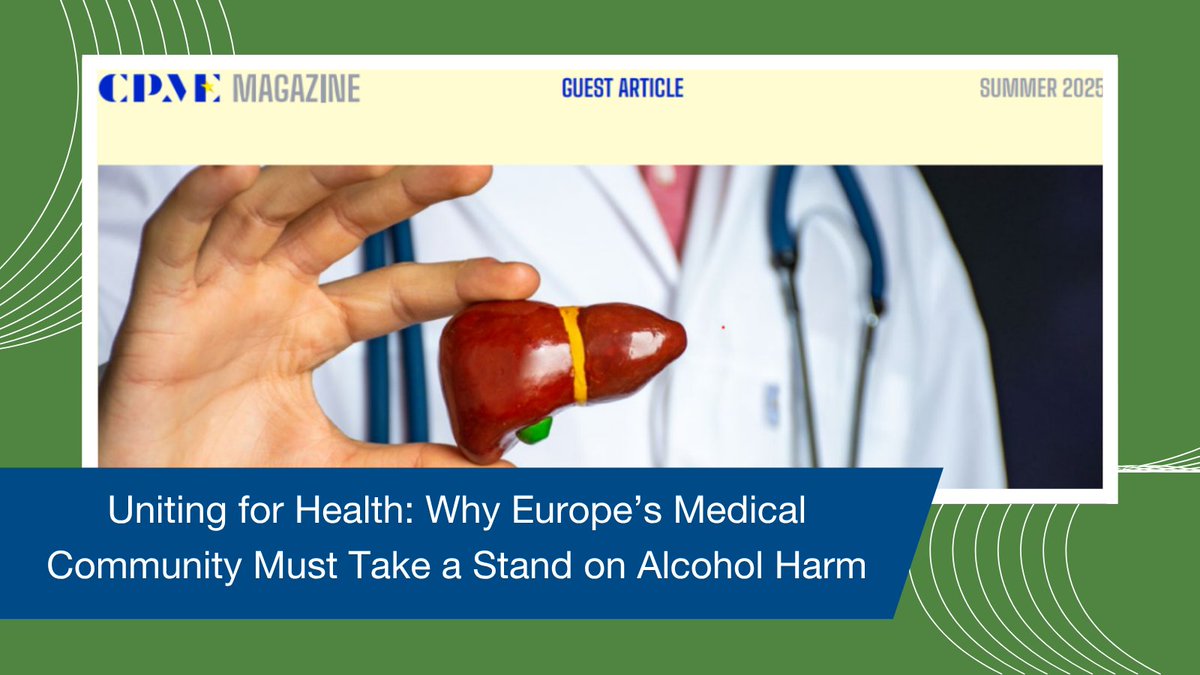EASLnews's tweet image. 🚨 Alcohol is still hiding in plain sight as one of Europe's biggest public health threats.
🍺 1 in 4 deaths among young Europeans is caused by alcohol.
🚫 Yet we have proven tools to prevent this.
At #EASLCongress 2025, @WHO_Europe and EASL launched the European Health Alliance…