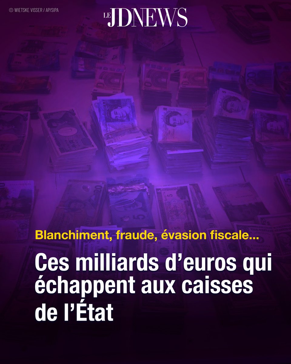 LeJDNews's tweet image. Blanchiment, fraude, évasion fiscale... Ces milliards d’euros qui échappent aux caisses de l’État

🔗 Article JDNews : ow.ly/147H50WuznY