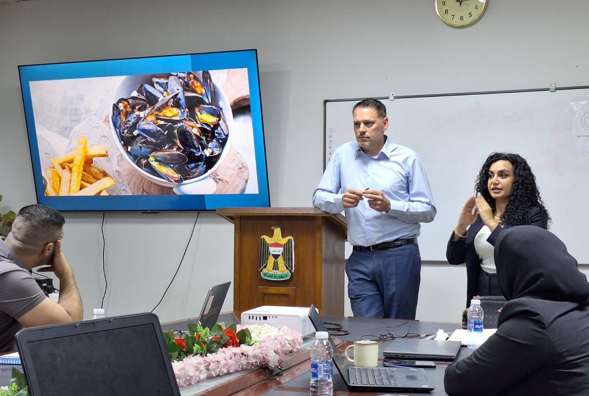 EuamIraq's tweet image. As part of its ongoing support to strengthen Iraq’s institutional capacity in countering violent extremism, @EUAMIraq conducted a session on presentation techniques for participants in the Train-the-Trainer programme with the Criminal &amp;amp; Intelligence Training Institute of FIIA.