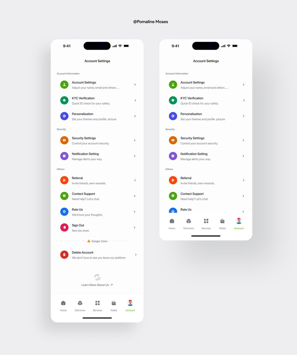 The account settings should always be simple, intuitive, and easy to navigate.

 #UXDesign #ProductDesign #UserExperience #IntuitiveDesign #DesignTips #UIUX