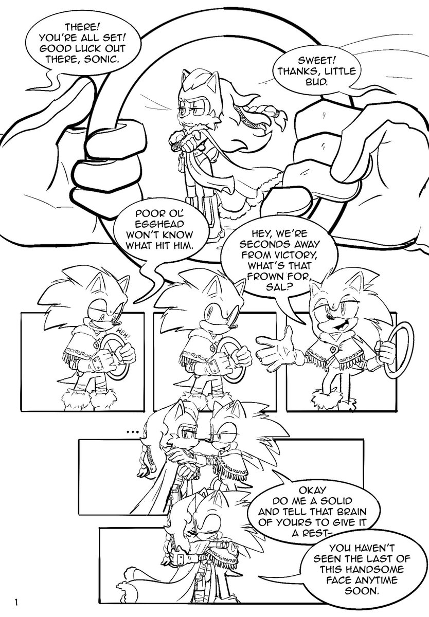 JadePesky's tweet image. And while I’m at it, here’s a smoll comic I’ve been holding on to for a little while, that was essentially just an excuse to draw my #AU NFF version of Sonally (excuse the poor writing lol)
#SonicTheHedgehog #sallyacorn #sonally #satAM #ArchieSonic #NFF #northernfreedomfighters