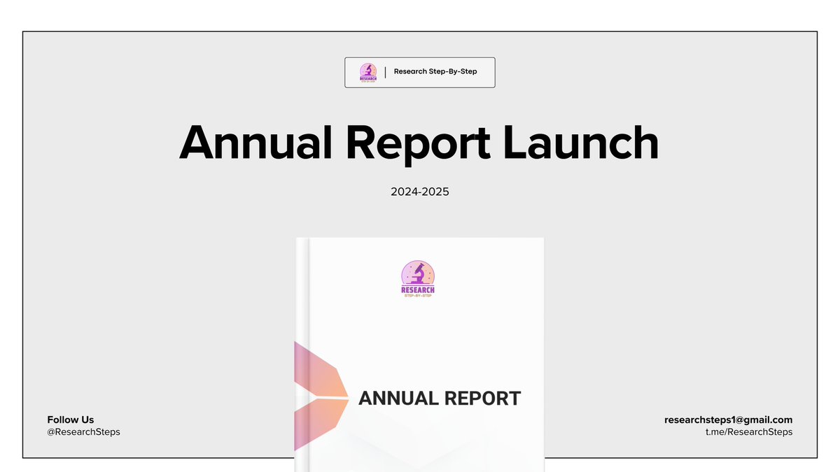 🎉 We’re 1 year old — and growing stronger every day!

Today, we proudly launch our Annual Report, capturing a year of webinars, events, &amp; innovation in medical research 🎓📊

📖 Read &amp; celebrate with us:
🔗 t.me/ResearchSteps/…