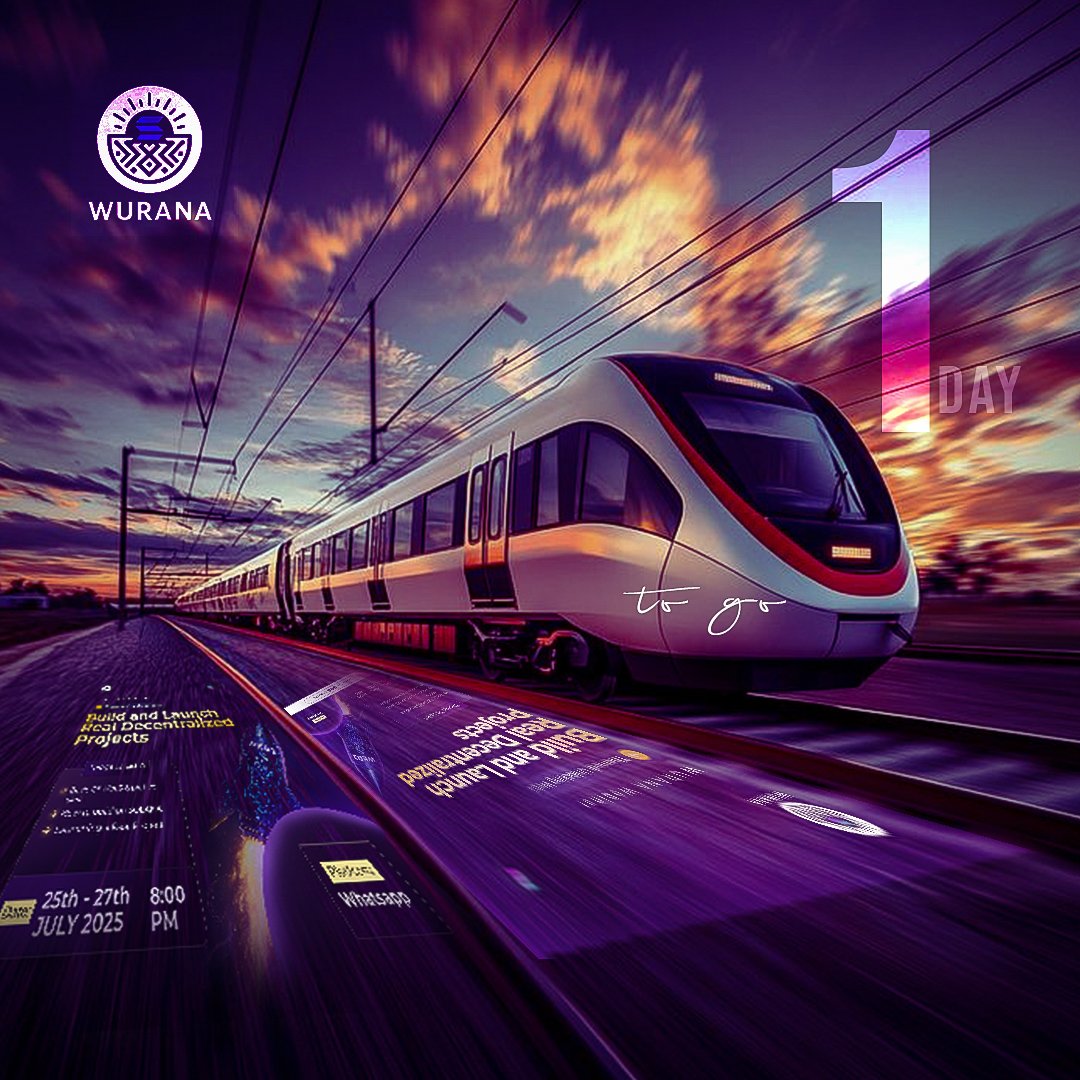 Wurana01's tweet image. Just 1 day to go till WURANA kicks off!
💼 Turn your skills into income — no fluff, just real value.
📅 July 25–27, 2025 | 8PM
Platform : WhatsApp
🔗 Join now: chat.whatsapp.com/EjPQRMRAStlKR4…
#WURANA #SkillsToIncome #WhatsAppWebinar #Web3Opportunities