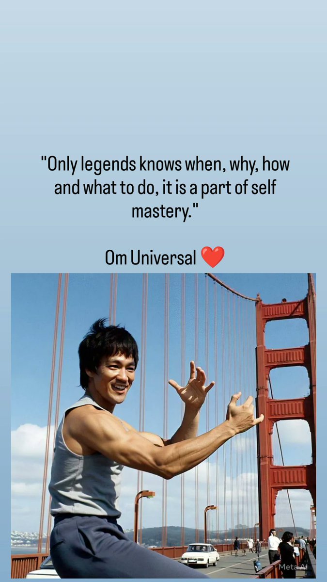 1wei2_win's tweet photo. "Only legends knows when,
why, how and what to do,
it is a part of self mastery."
Om Universal ❤️
#Omuniversal360
#MotivationalQuotes
#Omuniversal
#TrendingNow
#viral #Trending https://t.co/NWUTdK0oWl