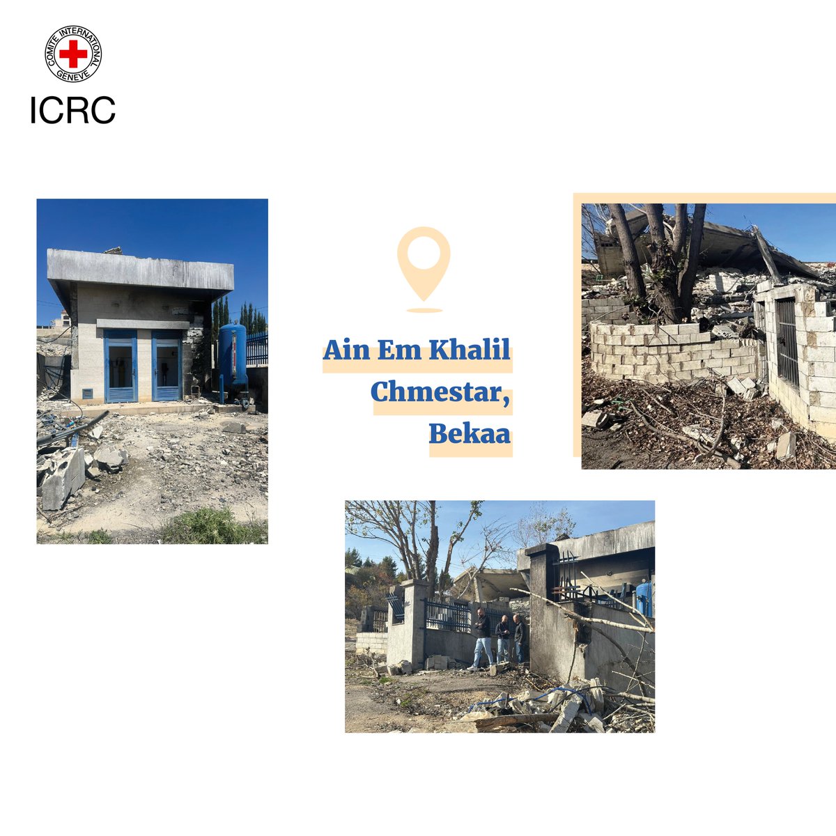 ICRC_lb's tweet image. 💧Water is back in Ain Em Khalil!

With #ICRC support, damaged Chmestar pumping station in #Beqaa is fully restored, bringing clean, safe #water to over 6,000 ppl &amp;amp; many displaced families.
A new borehole pump &amp;amp; upgraded electrical system now ensure 🚰access for 500+ households.