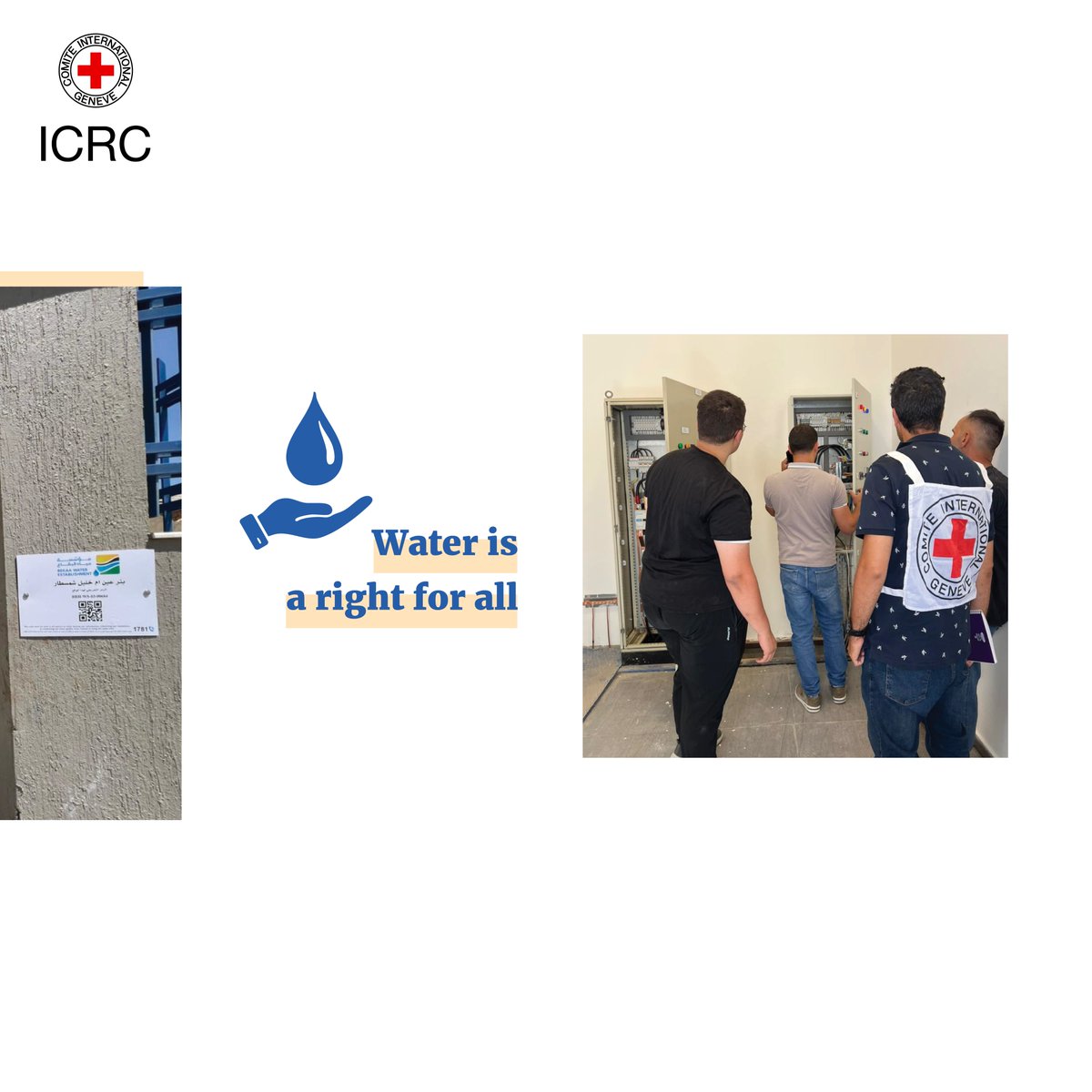 ICRC_lb's tweet image. 💧Water is back in Ain Em Khalil!

With #ICRC support, damaged Chmestar pumping station in #Beqaa is fully restored, bringing clean, safe #water to over 6,000 ppl &amp;amp; many displaced families.
A new borehole pump &amp;amp; upgraded electrical system now ensure 🚰access for 500+ households.