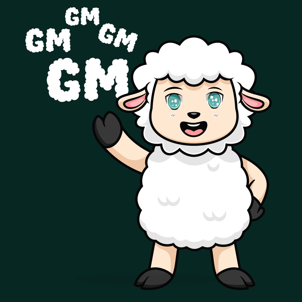 GM Lambs ! 
Have a Fluffy day 🐑