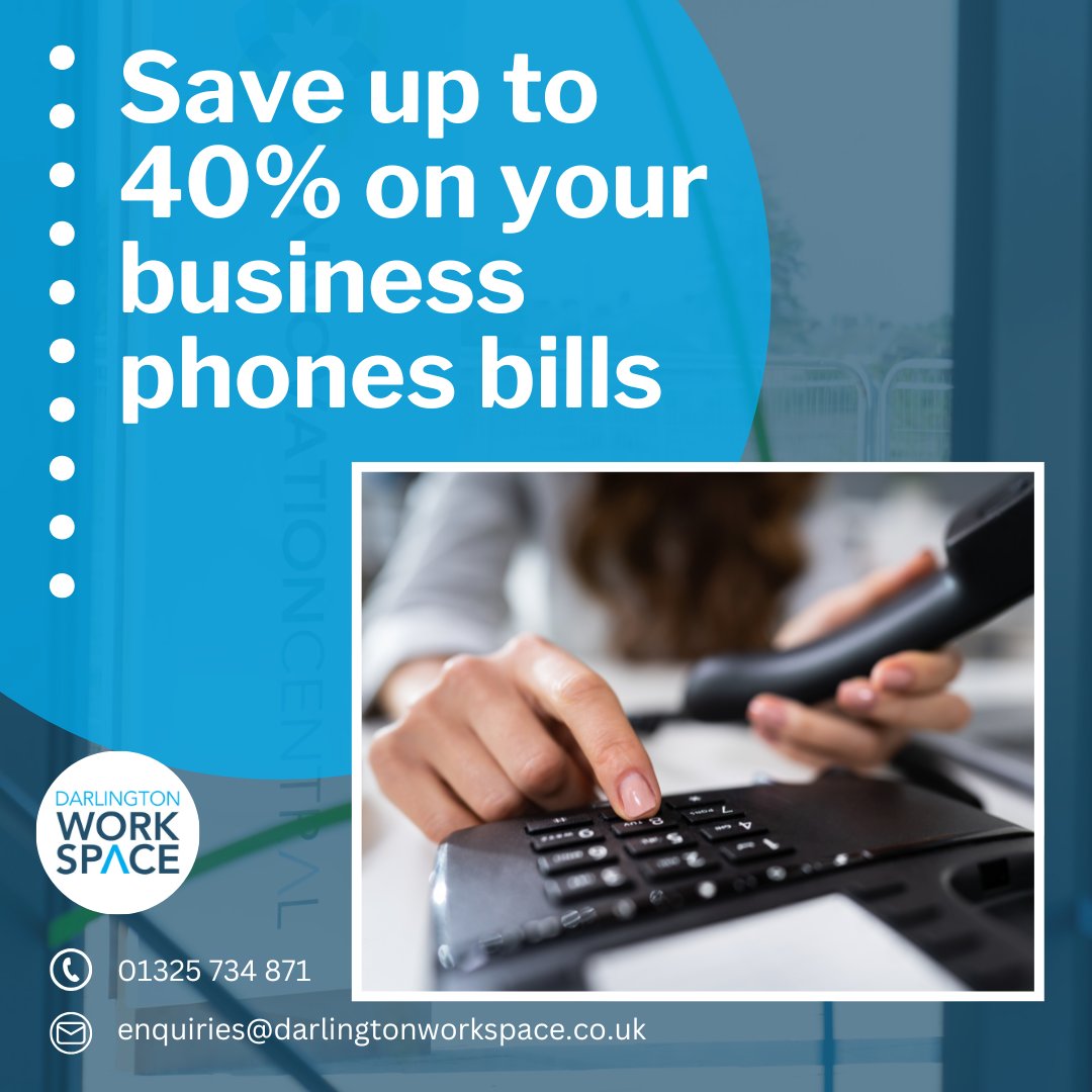 Our telecoms packages include your number for life. So if you move, you take your number with you—no surprises, just business success📞

pulse.ly/9eaa5fucf0

#darlington #businessspace #workspace #officespace #biccoworking #officelife #lovedarlo #businessgrowth