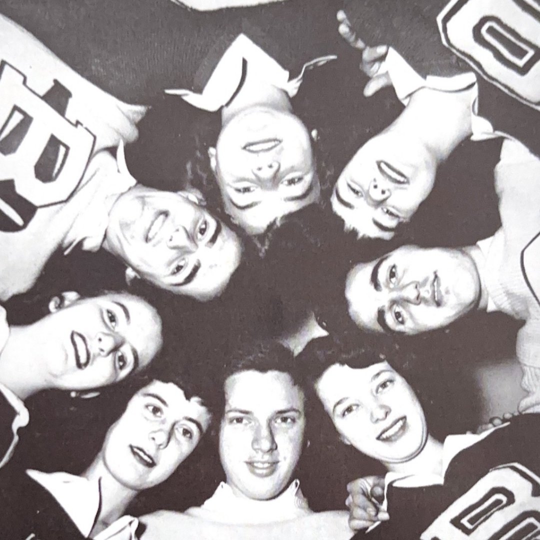 ubalumni's tweet image. Faces of #UBuffalo pride in 1950. Some things never change—like our #UBTrueBlue spirit. 💙 From then to now, our UB pride runs deep.