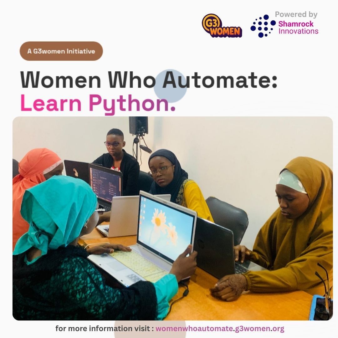 From zero to Pythonistas in just 4 weeks! 🥳
Our Women Who Automate Python Bootcamp wraps up tomorrow, and we couldn’t be prouder of these amazing women who showed up, learned, and built.

Huge thanks to <a href="/ShamrockHub/">Shamrock Innovations</a> for making this training possible! 💜