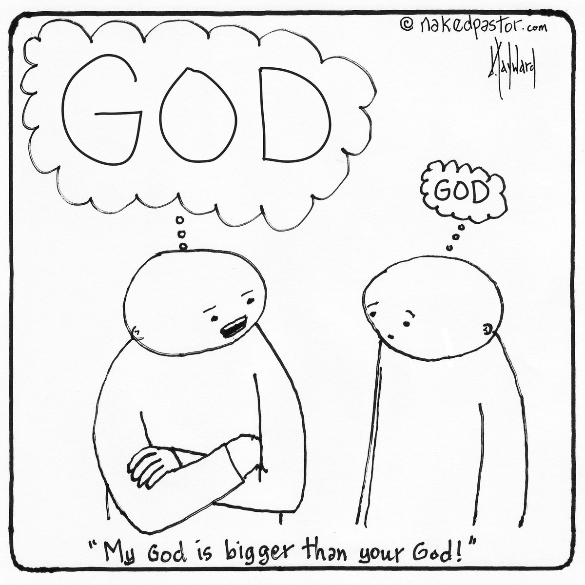 The word is not the thing.

Neither is the thought the thing.

No matter how theologically beautiful and correct the thought, it is still not the thing.