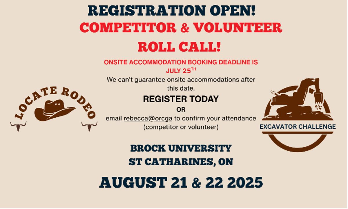 ORCGA (@orcga) on Twitter photo DEADLINE FOR ONSITE ACCOMMODATIONS IS THIS FRIDAY!
Not ready to register but require onsite accommodation?
Email rebecca@orcga.com today!
REGISTER TODAY
cvent.me/d3zalG DEADLINE FOR ONSITE ACCOMMODATIONS IS THIS FRIDAY!
Not ready to register but require onsite accommodation?
Email rebecca@orcga.com today!
REGISTER TODAY
cvent.me/d3zalG
