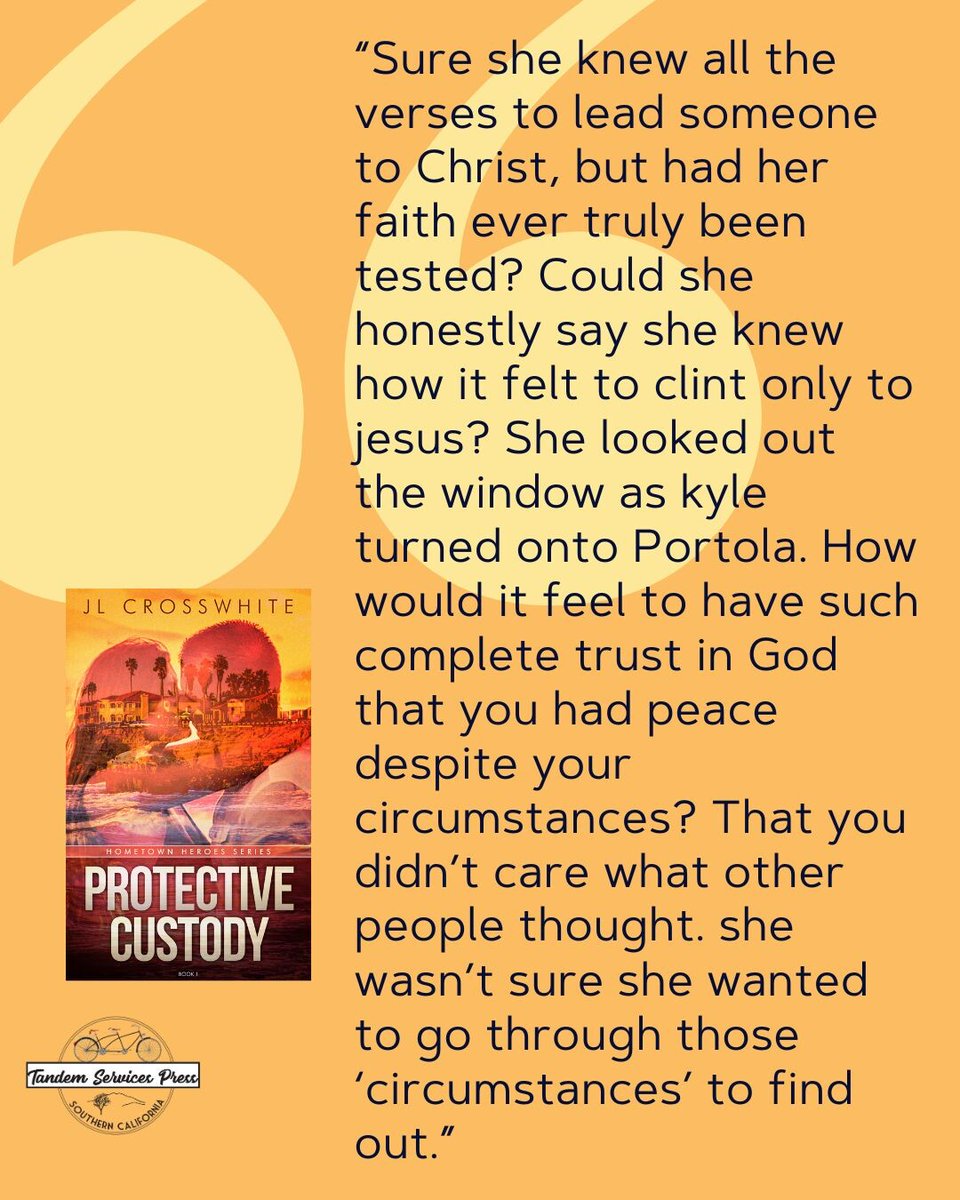 I wanted to explore the theme of faith in Protective Custody. How does our faith stand up to trials? We want faith, but we don't always want the refining process that grows it.

jlcrosswhite.com/books/protecti…
