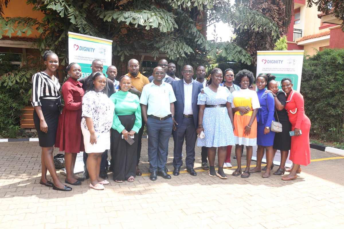 actvuganda's tweet image. Earlier today; a group photo with Mr. Julius Mucunguzi - Head Public Relations and also spokesperson at the Independent Electoral Commission in Uganda following the training of journalists on their role in torture and violence prevention during the general elections 2026 in…