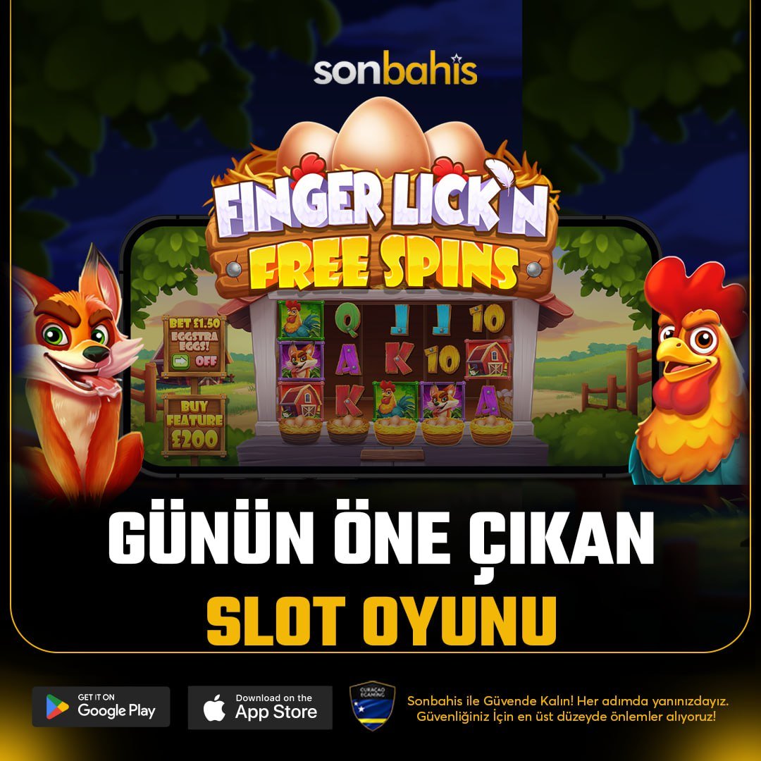 🔥 #Sonbahis'te Günün Oyunu 🔥

 ⚡️ FINGER LICK'N FREESPINS

🎁 Sürpriz Hediyeler ve Büyük Ödüller Sonbahis Casino Oyunlarında Sizleri Bekliyor!

🔎 Güncel Giriş (t2m.io/sonbahisgiris)