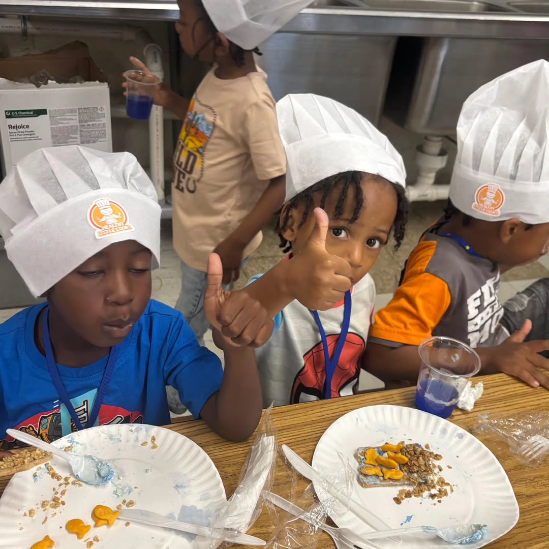 BaltCitySchools's tweet image. Summer learning is a lot of fun! Fort Worthington Judy Center's summer learning included a cooking lesson with Healthy Little Cooks.