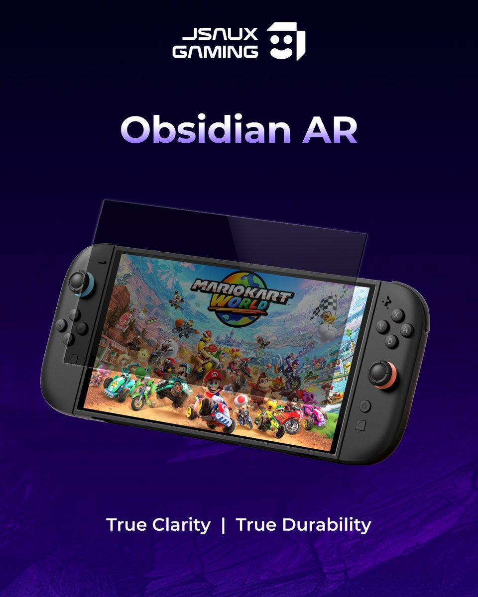 jsauxofficial's tweet image. Zero Glare. Pure Vision.👀
Grab it🛒 ow.ly/BiM150WusEl
 #JsauxGaming #Switch2Accessories  #PureVision #AntiGlare #GamerVision #ScreenProtector #NintendoSwitch2 #JSAUX