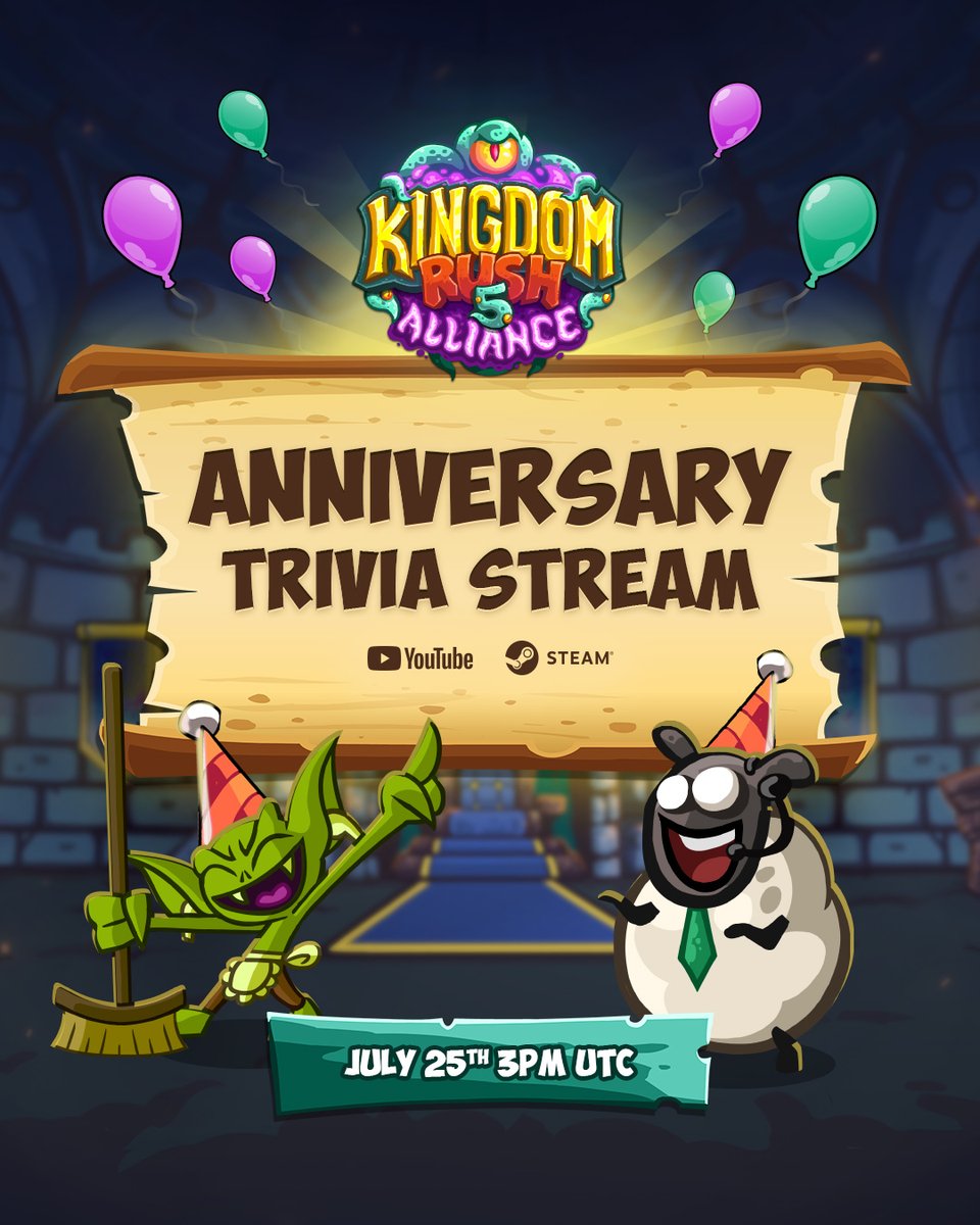 🎉 Alliance turns ONE tomorrow… and you're invited to the party! 🪅
We’re celebrating with a Live Trivia Event featuring the devs. Come test your knowledge, hang out, and win some epic prizes!  Join the fun here: youtube.com/watch?v=BivbB2…