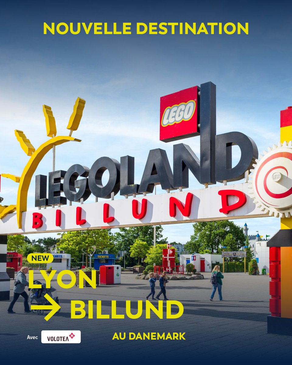 Nouvelle destination hivernale au départ de Lyon ! Direction Billund, au Danemark 🇩🇰

Entre l’univers LEGO®, les paysages nordiques et l’architecture scandinave, cette escapade a tout pour plaire.

🛫 Dès le 10 janvier 2026 
1 vol par semaine chaque samedi avec Volotea

📲 Infos