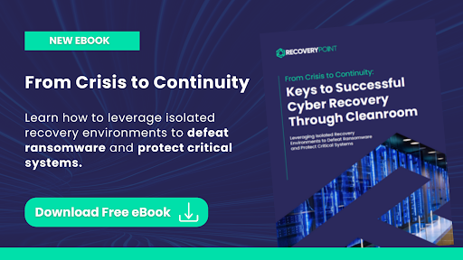 Recovery Point’s #Cleanroom eBook shows how quarantined environments, rapid response orchestration, and tamper-proof backups can secure your business. Explore proven strategies now: loom.ly/SeASjjc

#Ransomware #DataProtection #CyberRecovery #DisasterRecovery