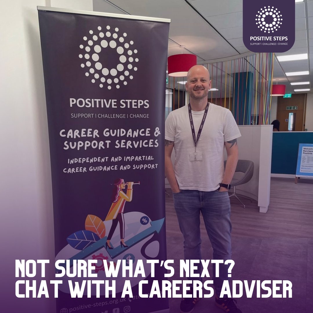 Positive Steps (@positivesteps) on Twitter photo Just finished Year 11 and not sure what’s next?
We’re offering daily careers support for Year 11 leavers in Oldham to help you plan your next steps!
✅ No appointment needed
✅ 10:30am – 4:30pm
✅ Drop in any day!
📍Come chat with an adviser – we’re here to help 💜 Just finished Year 11 and not sure what’s next?
We’re offering daily careers support for Year 11 leavers in Oldham to help you plan your next steps!
✅ No appointment needed
✅ 10:30am – 4:30pm
✅ Drop in any day!
📍Come chat with an adviser – we’re here to help 💜