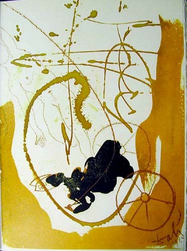 artist_dali's tweet image. Elias per turbinem super currus igneus, 1967 #artbots #dali