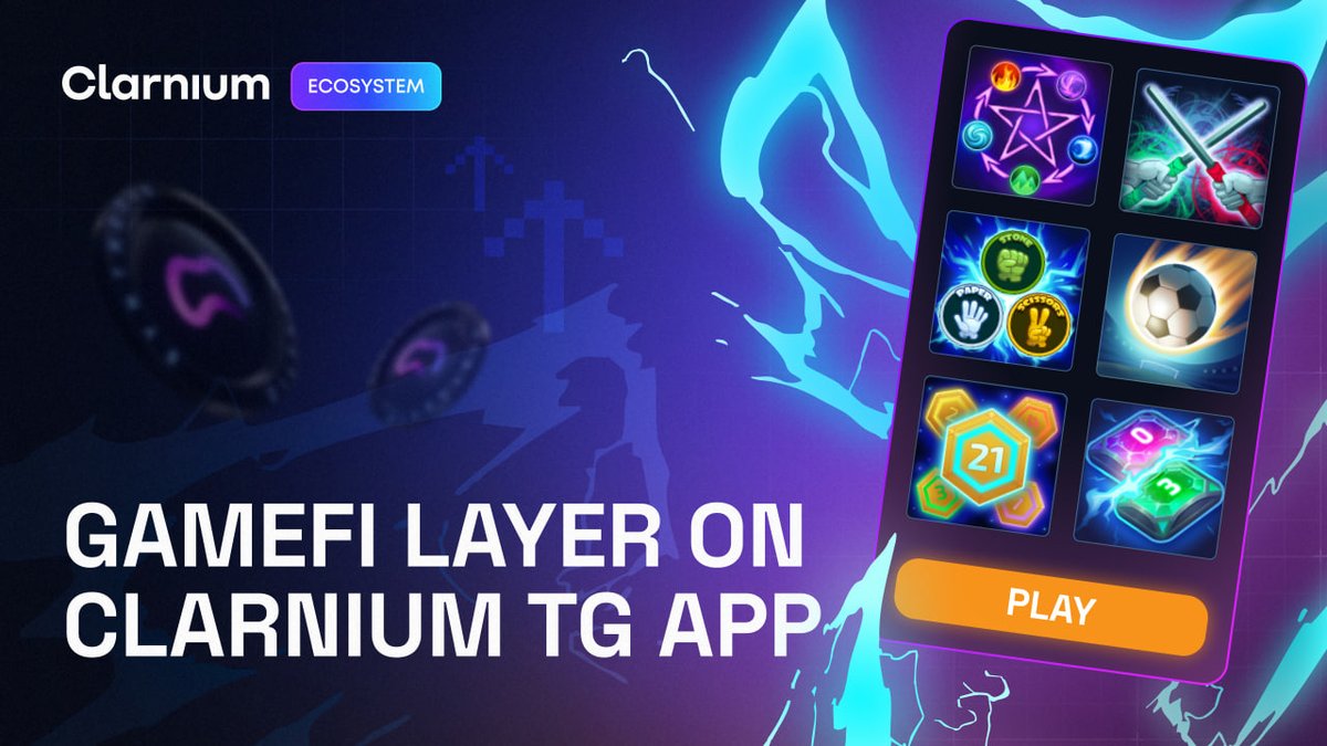 clarnium_io's tweet image. GameFi Layer on Clarnium Telegram App
Clarnium’s a real Web3 gaming arcade, built natively for Telegram that rewards real users
Each game is:
- PvP-based
- Rewards you in xCLAR, USDT, or TON
- Fully playable inside TG
Here’s what’s live now:
1. Penalty - Shoot or defend.…