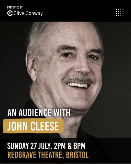 georgyjamieson's tweet image. I am very excited to say I will on stage this Sun afternoon 27th July at 2pm for An Audience with @JohnCleese at The @RedgraveTheatre #Bristol
There is also an 8pm show with the wonderful @thatchrisgrimes #fawltytowers #montypython #comedy @CliveConway