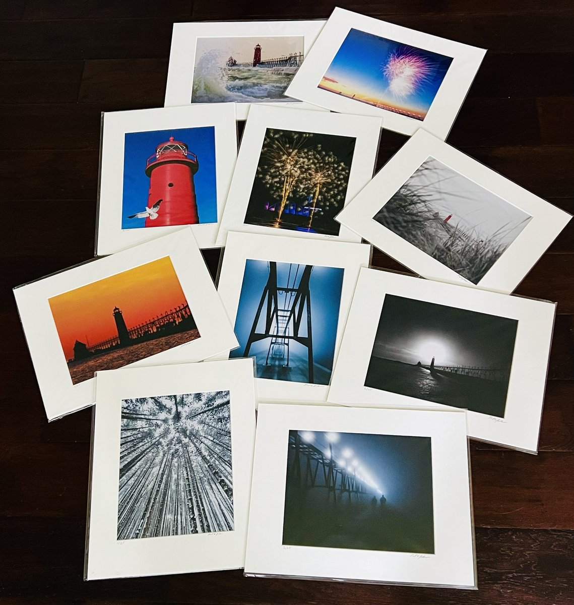 I’ve got a few matted beautiful metallic prints of some of my Grand Haven, Michigan shots available at Haven + Main on Washington downtown.