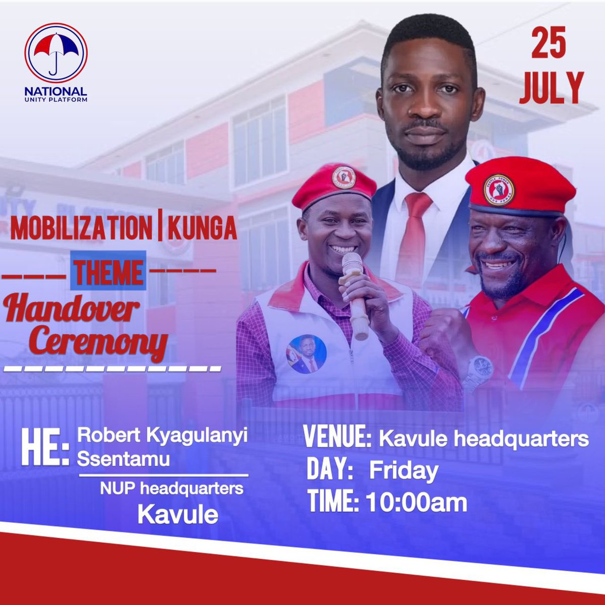 MaulanaReign256's tweet image. It’s taking place tomorrow at our headquarters @NUP_Ug @HEBobiwine @JoelSsenyonyi